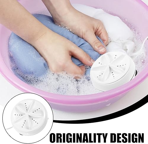 Miniatura 7 de DOITOOL Mini lavadora portátil USB Powered ultrasónico Turbo lavadora para calcetines ropa interior dormitorio de viaje pequeño dispositivo de