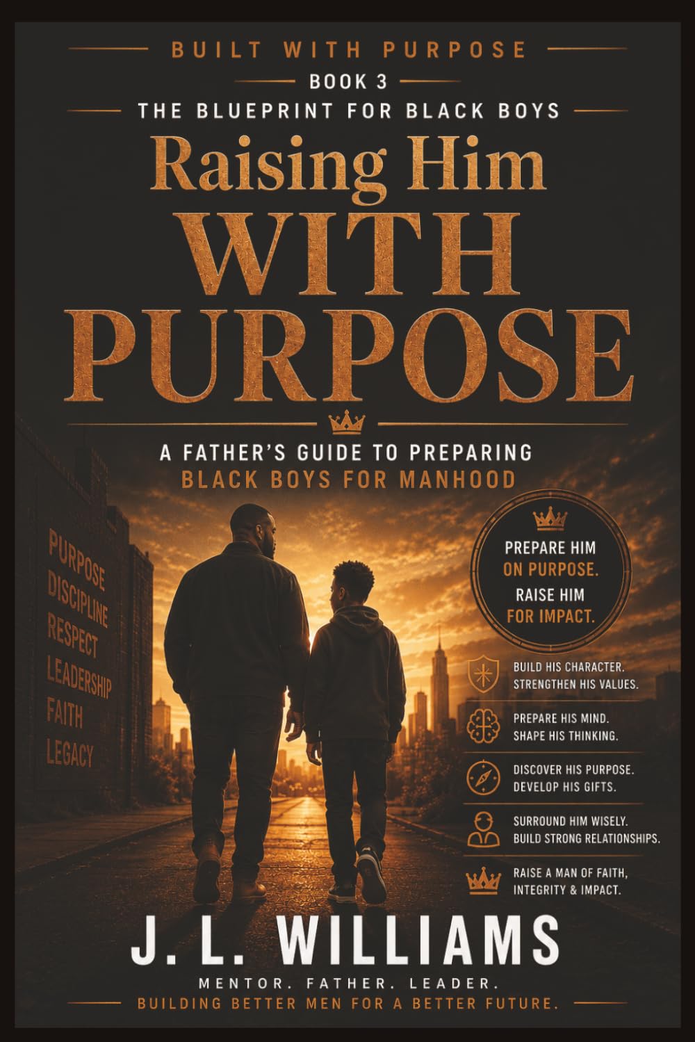 RAISING HIM WITH PURPOSE: A Father’s Guide to Preparing Black Boys for Manhood (Built With Purpose The Blueprint for Black Boys Series)