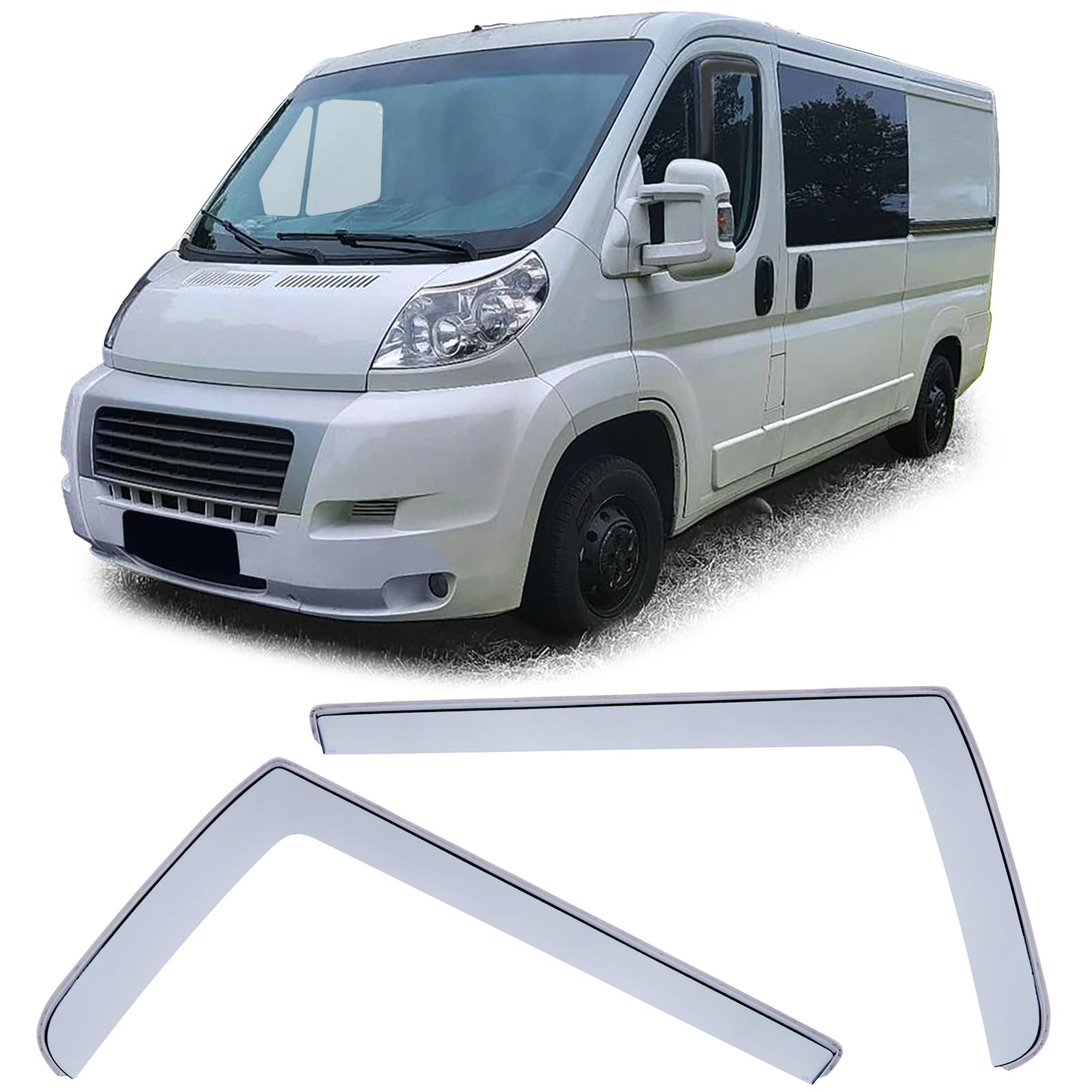 Windabweiser Regenabweiser Windschutz Hell für Fiat Ducato 3 250 ab 06