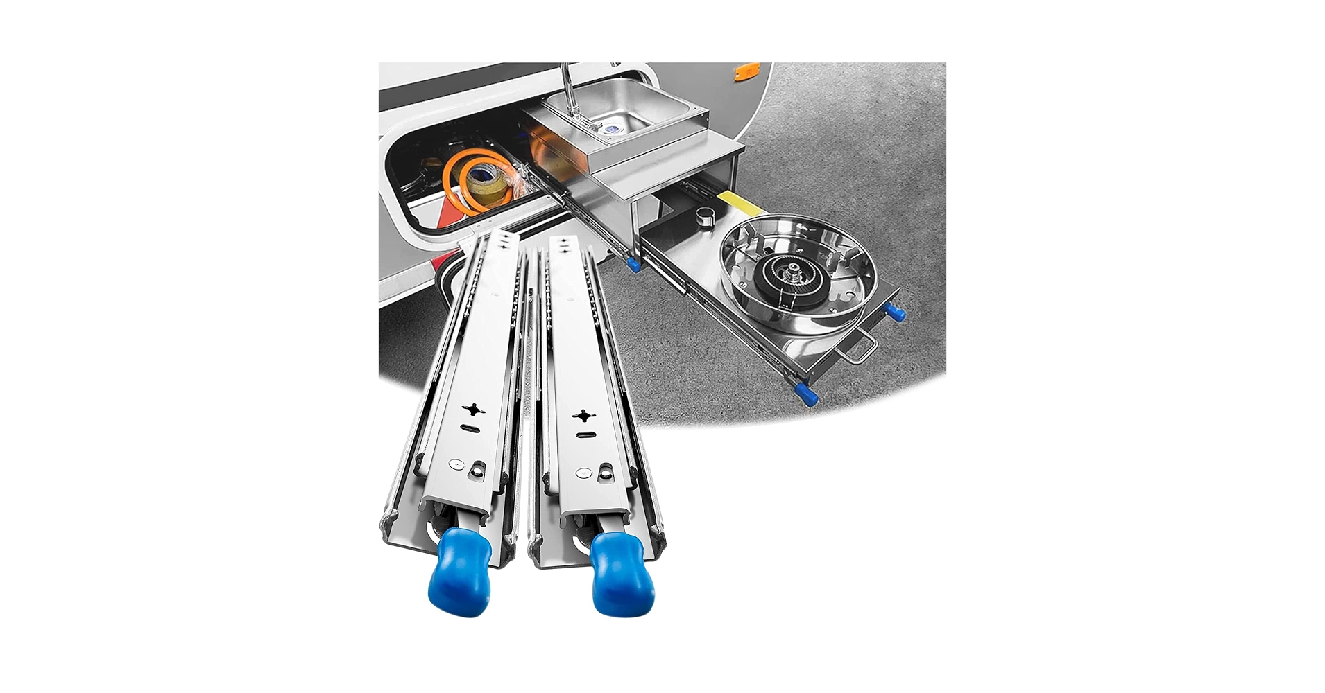 ry　※同梱割引 Amazon.co.jp: ロック付 伸縮式 スライドレール、重量用