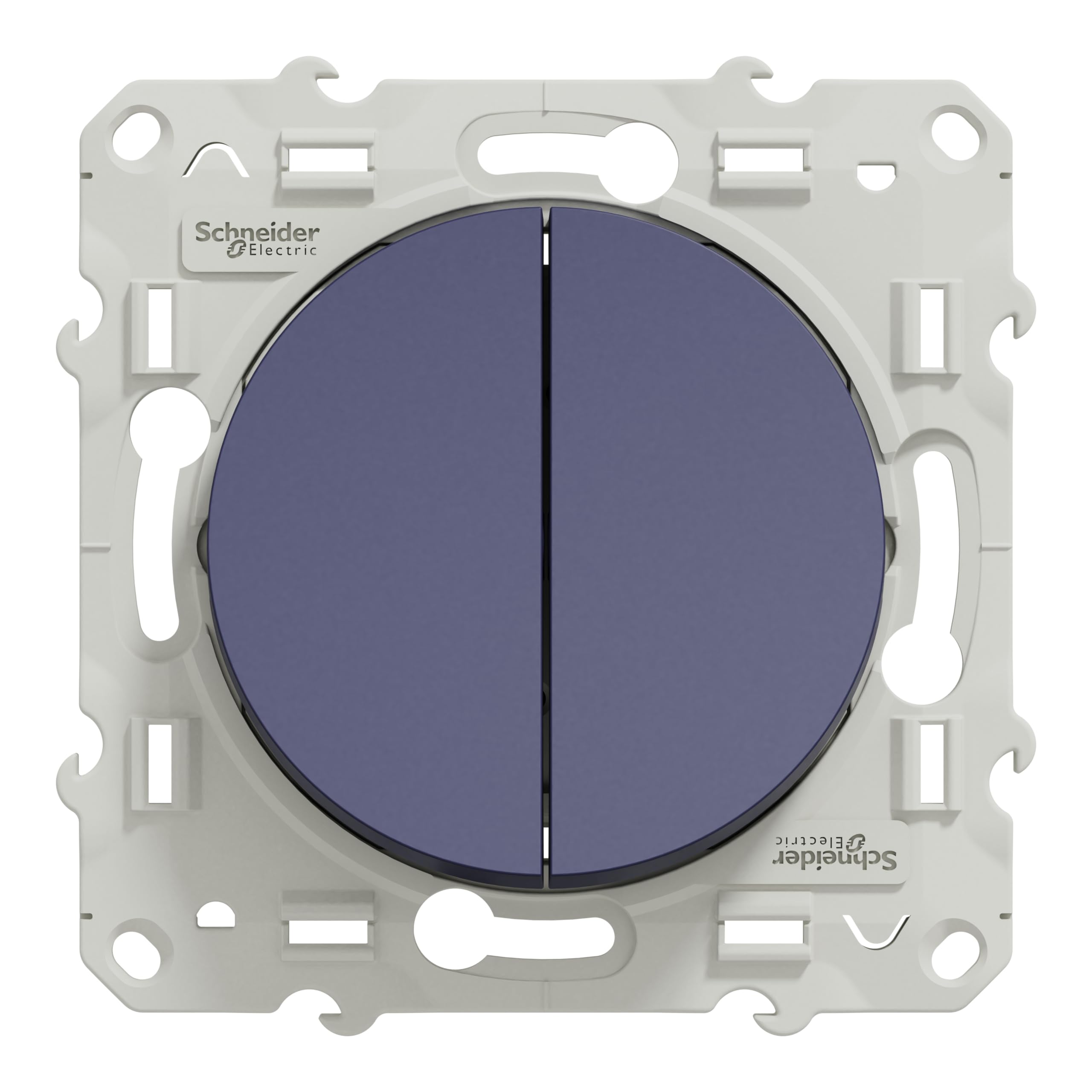 Schneider Electric - Odace, double va-et-vient Cobalt, à vis, connexion rapide - S550214