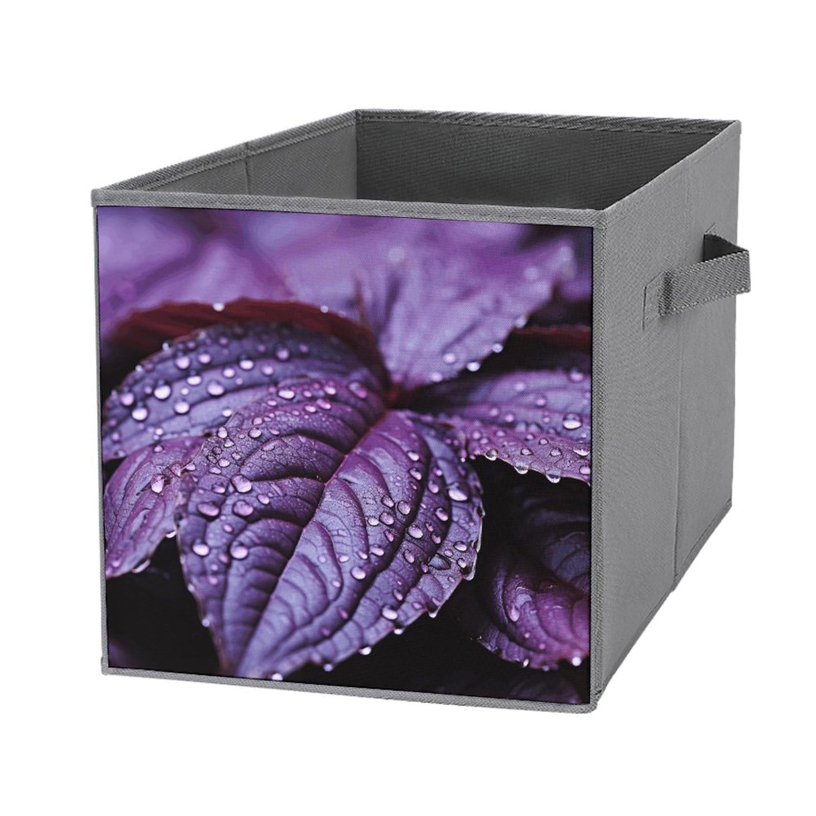 Boîte de rangement pour dressing et chambre, lot de 6 bacs pliables aux motifs végétaux