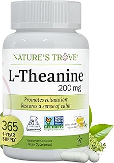L-Theanine 200mg Super Value Size - 365 Vegetarian Capsules
