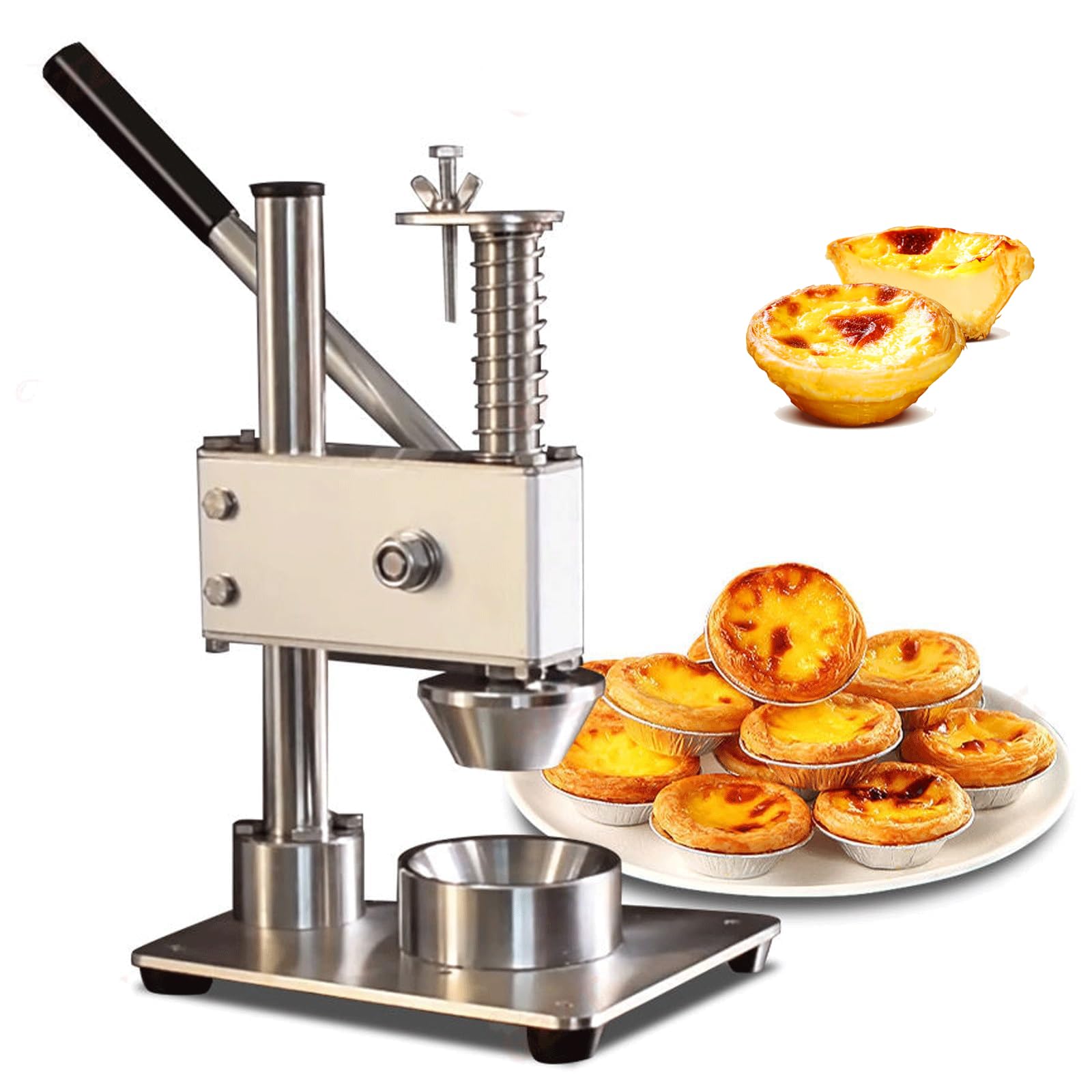 Presse à tartelettes, Moule à tartelettes en Acier Inoxydable pour Muffins, Cupcakes et Mini-tartes – Moule à tartelettes antiadhésif pour pâtisseries Maison et pâtisseries