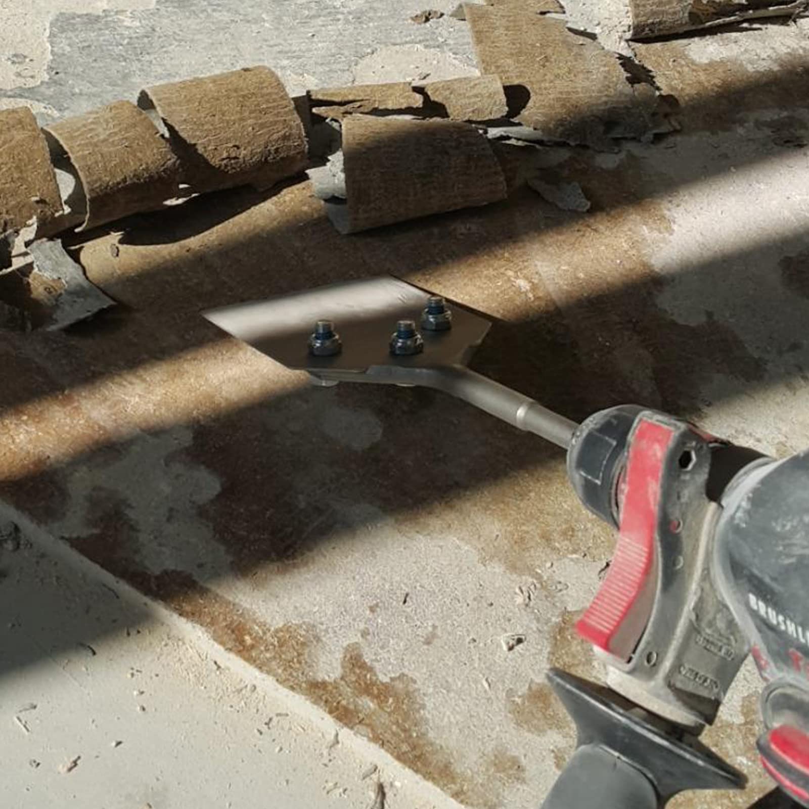 CPROSP SDS plus Burin à Spatule 250 x 100mm avec Kit de Remplacement, pour Enlever des Revêtements de Sol et des Revêtements en Combinaison avec des Appareils de Démolition