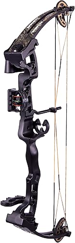 BARNETT CROSSBOWS Vortex Lite Compound Bow Package with Three 28" Fiberglass Arrows and Quiver