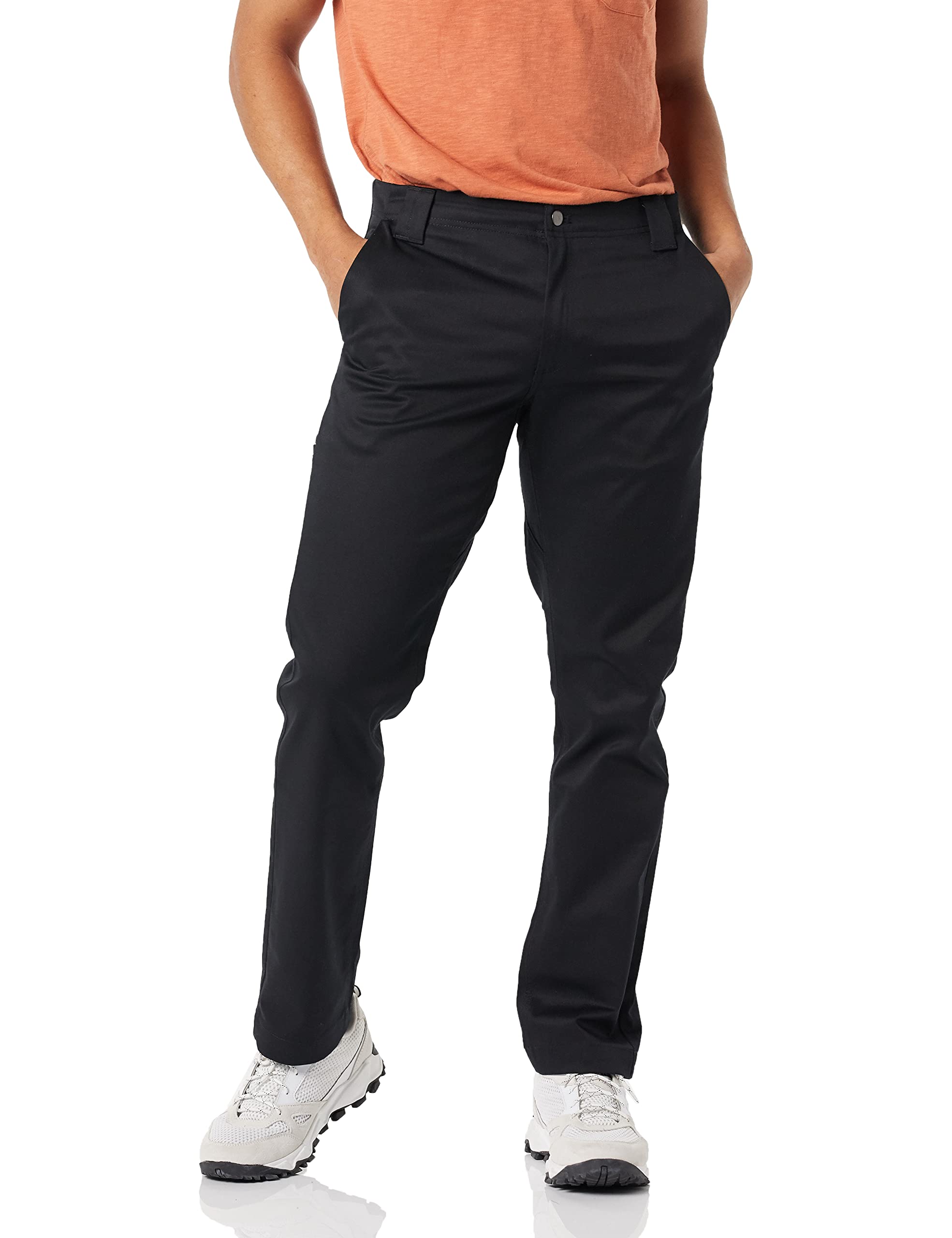 Photo 1 of Amazon Essentials Men's Stain & Wrinkle Resistant Slim-Fit Stretch Work Pant 29W x 28L Black