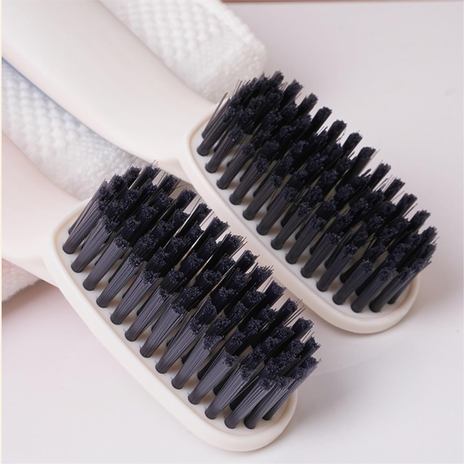 Long Handle Hard Bristle Shoe Brush, Multi-Functional Household Laundry Cleaning Brush for Shoes Clothes(Mixed)