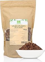 Muscovado Rohrzucker - unraffiniert 1kg von der Grünen Essenz - Naturprodukt für köstliches Backen und Würzen - brauner Zucker naturbelassen - Muscovado Vollrohrzucker