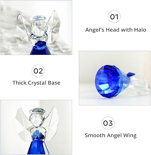 Miniatura 6 de Figuras de animales de conejo de vidrio soplado coleccionables pisapapeles de vidrio chapado en oro cristal transparente arte conejo decoración