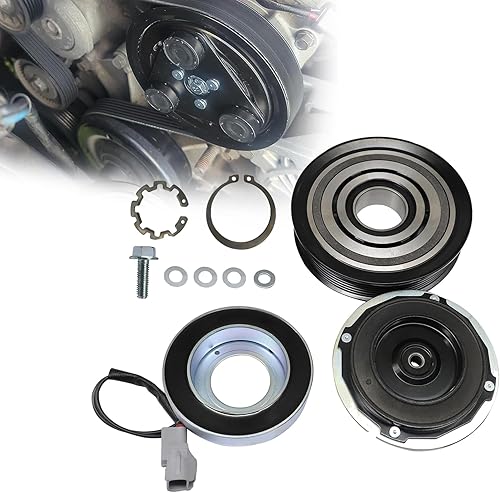 Kit de reparación del conjunto del embrague del compresor de CA compatible con Dodge Ram 1500 5.7L 2014 2015 2016 2017 2018# AIG380-CL 68140664AC
