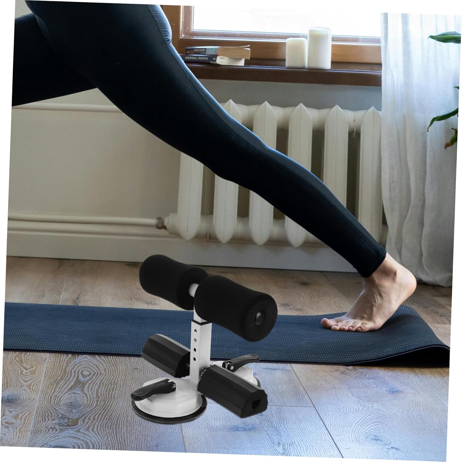 GANAZONO Suction Cup Sit-up Bar Abdominal Curl Assist Device for All Fitness Levels Portable Workout Support for Home Exercise Stylish Design for Training