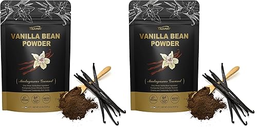 Miniatura 8 de TALCUFON Madagascar - Polvo de granos de vainilla molidos, 100% granos de vainilla molidos, sin rellenos ni aditivos, sin gluten, sin OGM, ideal