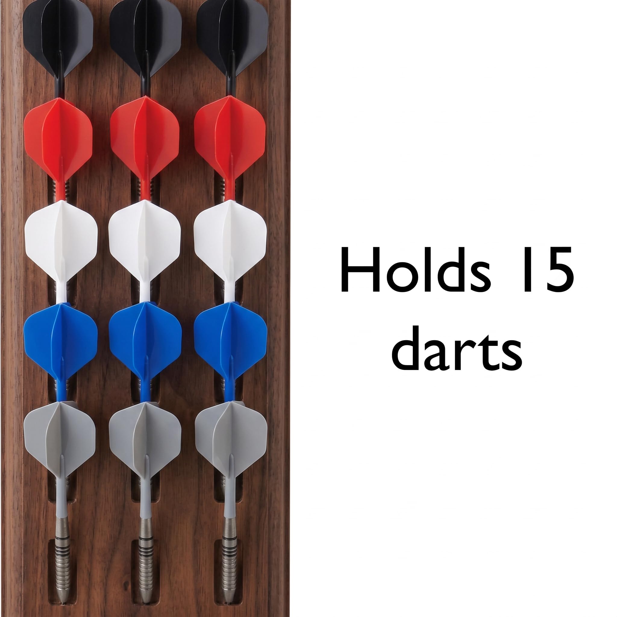 Viper Dardos de Madera Maciza, Soporte de Pared, con Bolsa de Almacenamiento, 4 Juegos de Dardos de Punta Blanda, Compatible con Todas Las dianas electrónicas, surrounds y cabinets