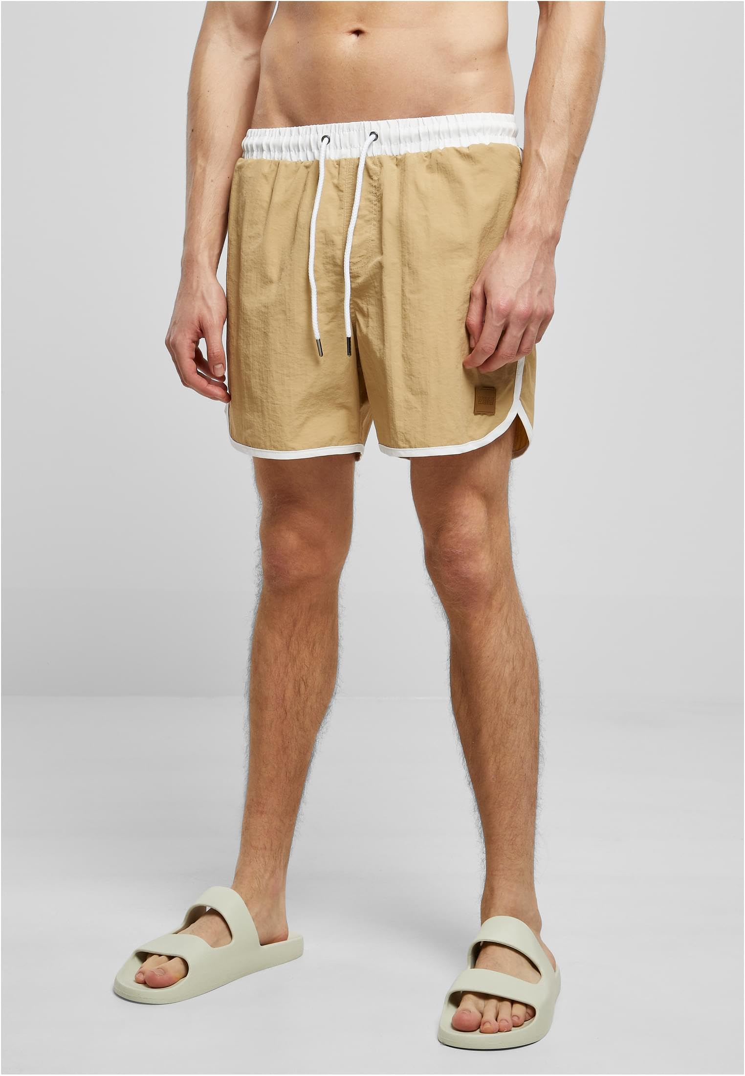 Urban Classics Retro Hombre Bañador Gris Marengo