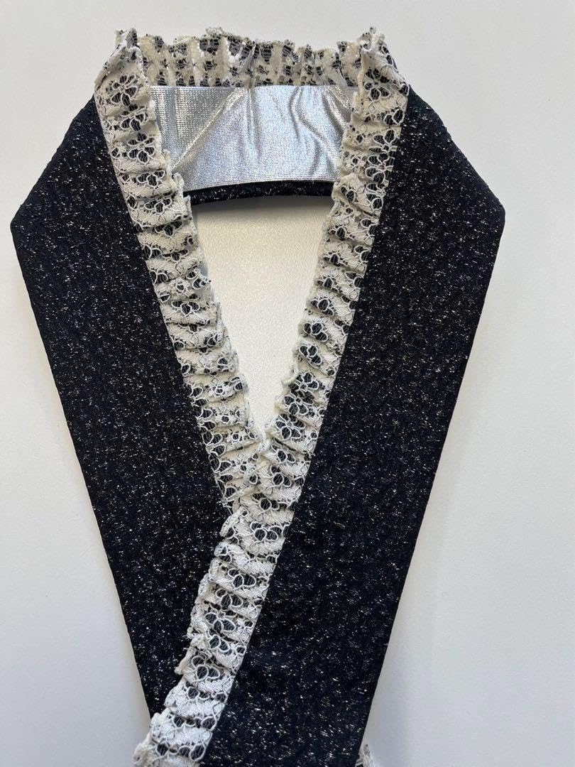 新品　2025年モデル　振袖用　帯締め　帯揚げ　半襟　重ね襟　セット　黒 新品 新作 黒 2025年モデル 帯締め 帯揚げ 半襟 重ね襟 セット 振袖用