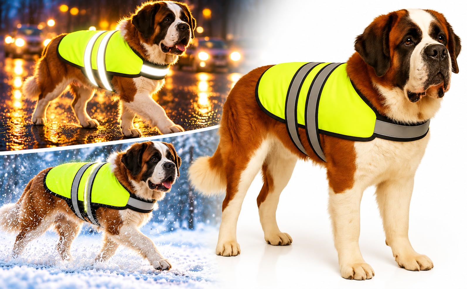 Flamingo WINTER COAT EISBÄR FLUO YELLOW 80CM