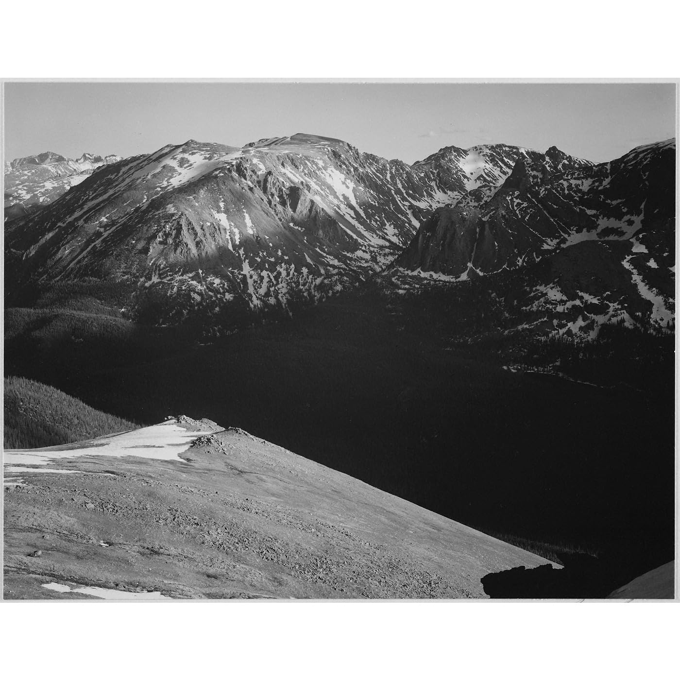Impression giclée grand format montagnes Rocheuses pour grand mur vide
