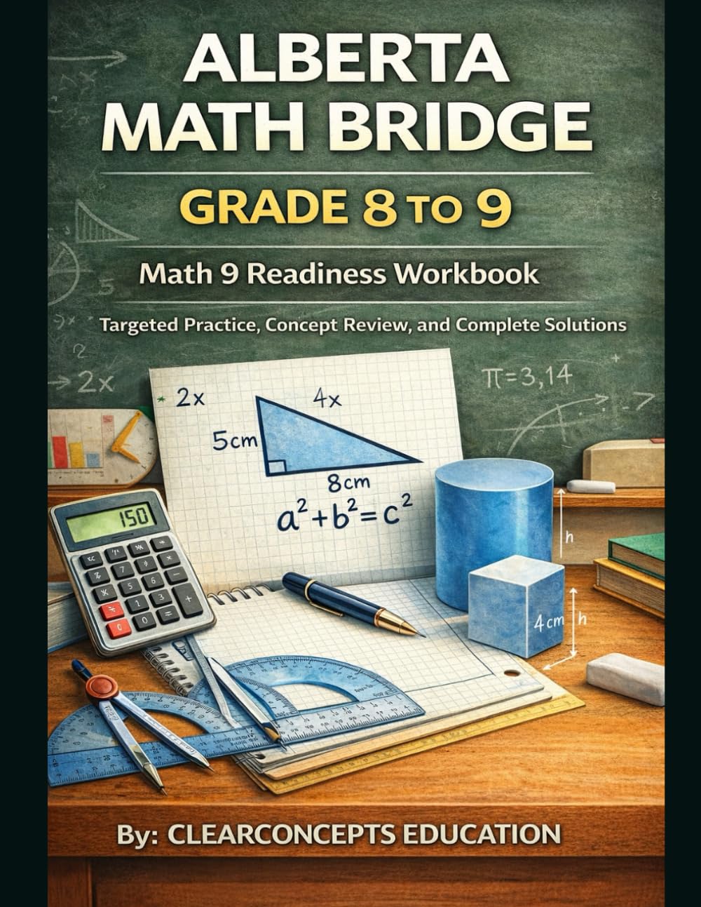 ALBERTA MATH BRIDGE GRADE 8 TO 9: Math 9 Readiness Workbook (Alberta Math Grade 8 Series)