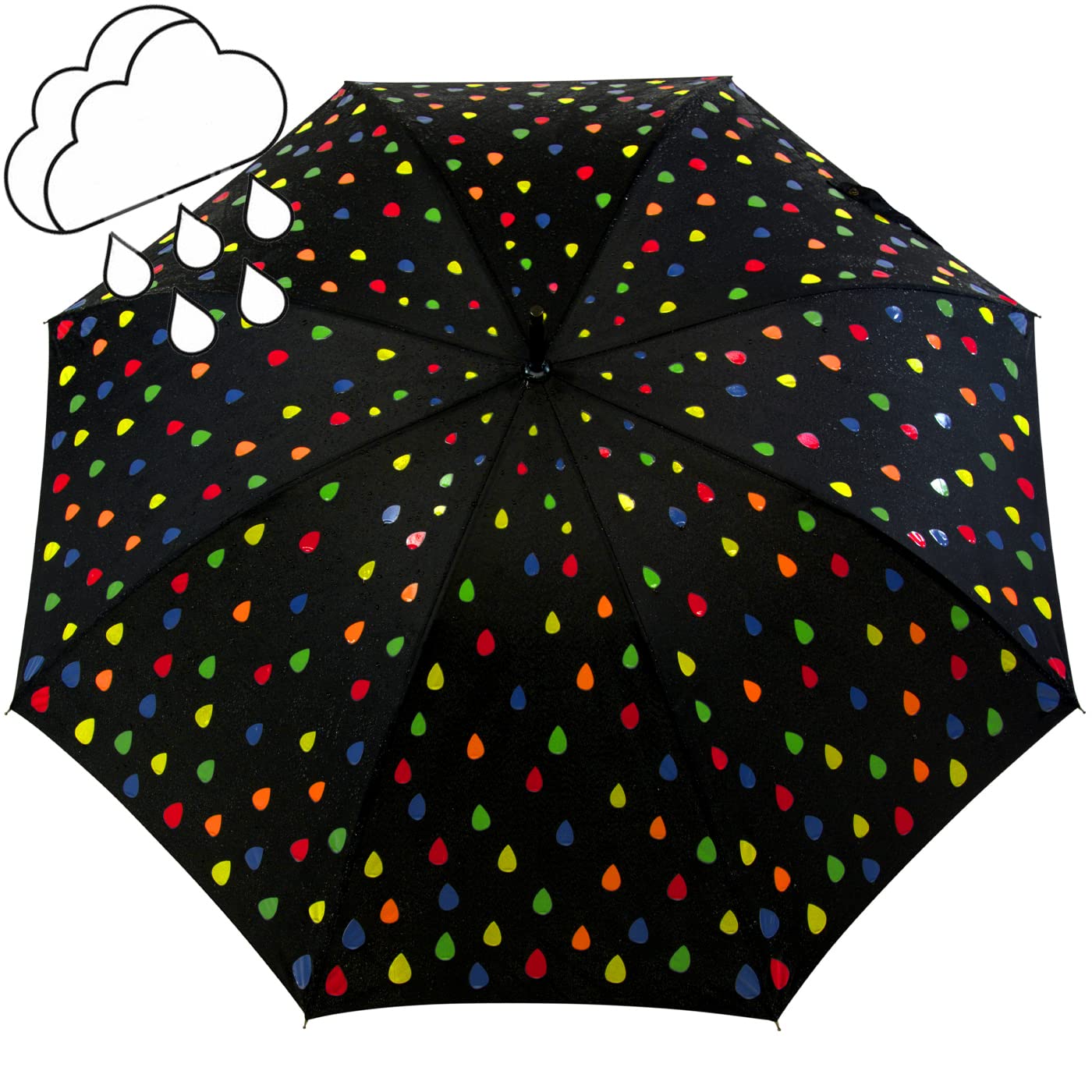iX-brella Mini Ultra Light - Ombrello tascabile da donna con grande copertura - extra leggero, Taschenschirm Handöffner