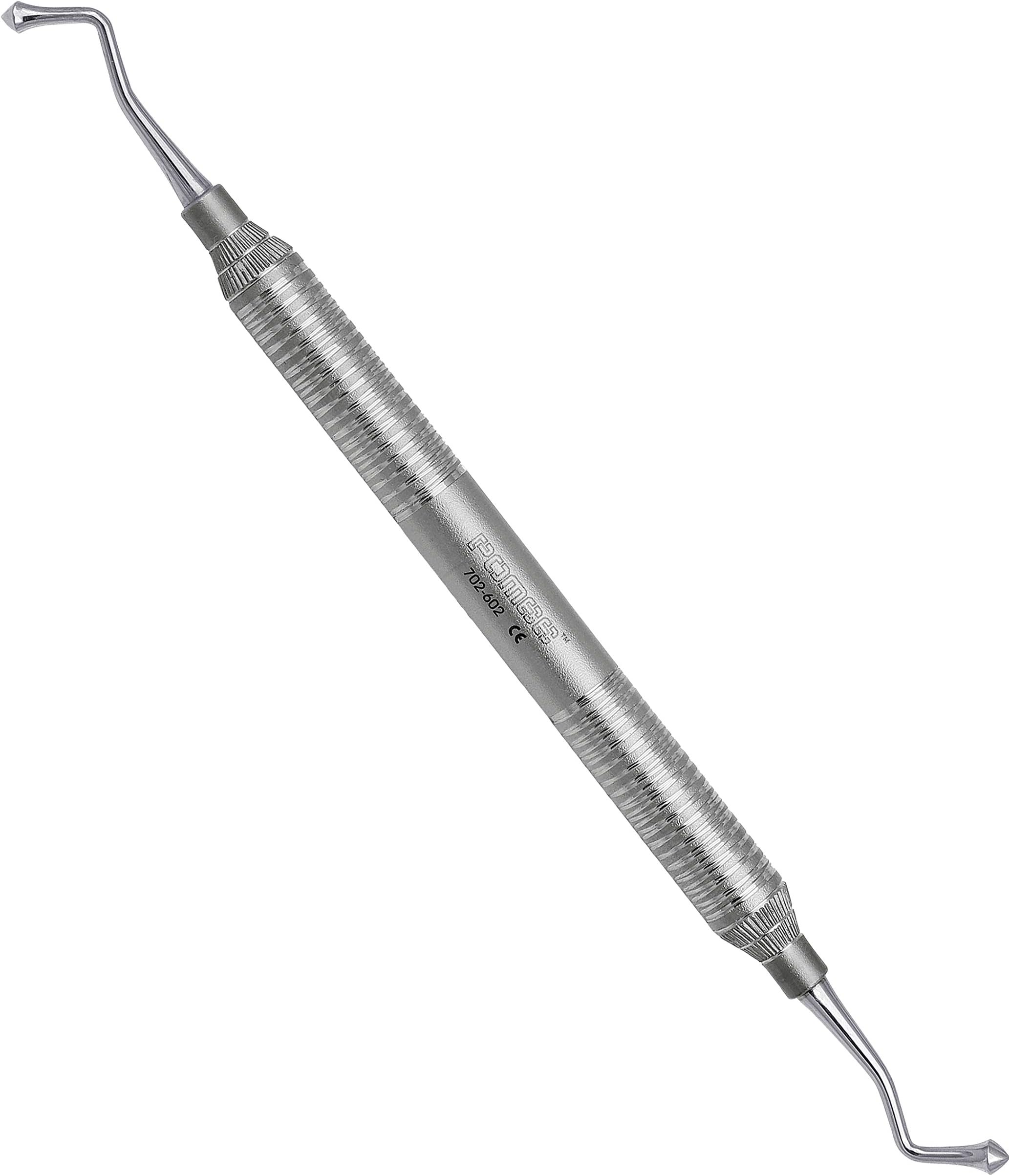 Pomee USA 702-602 Dental Acorn Burnisher #21D, Double-Ended (3.80mm & 4.50mm Tips), Ultra-Light, 9.5mm Hollow Handle, Composite & Amalgam Instrument for Detail Finishing & Polishing