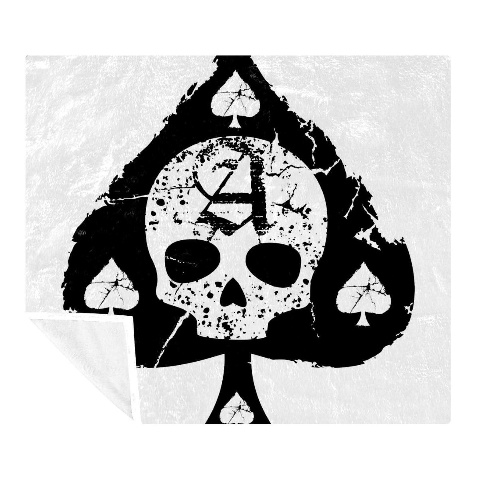 Couverture douce Ace of Spades, le plaid idéal pour vos voyages et soirées canapé