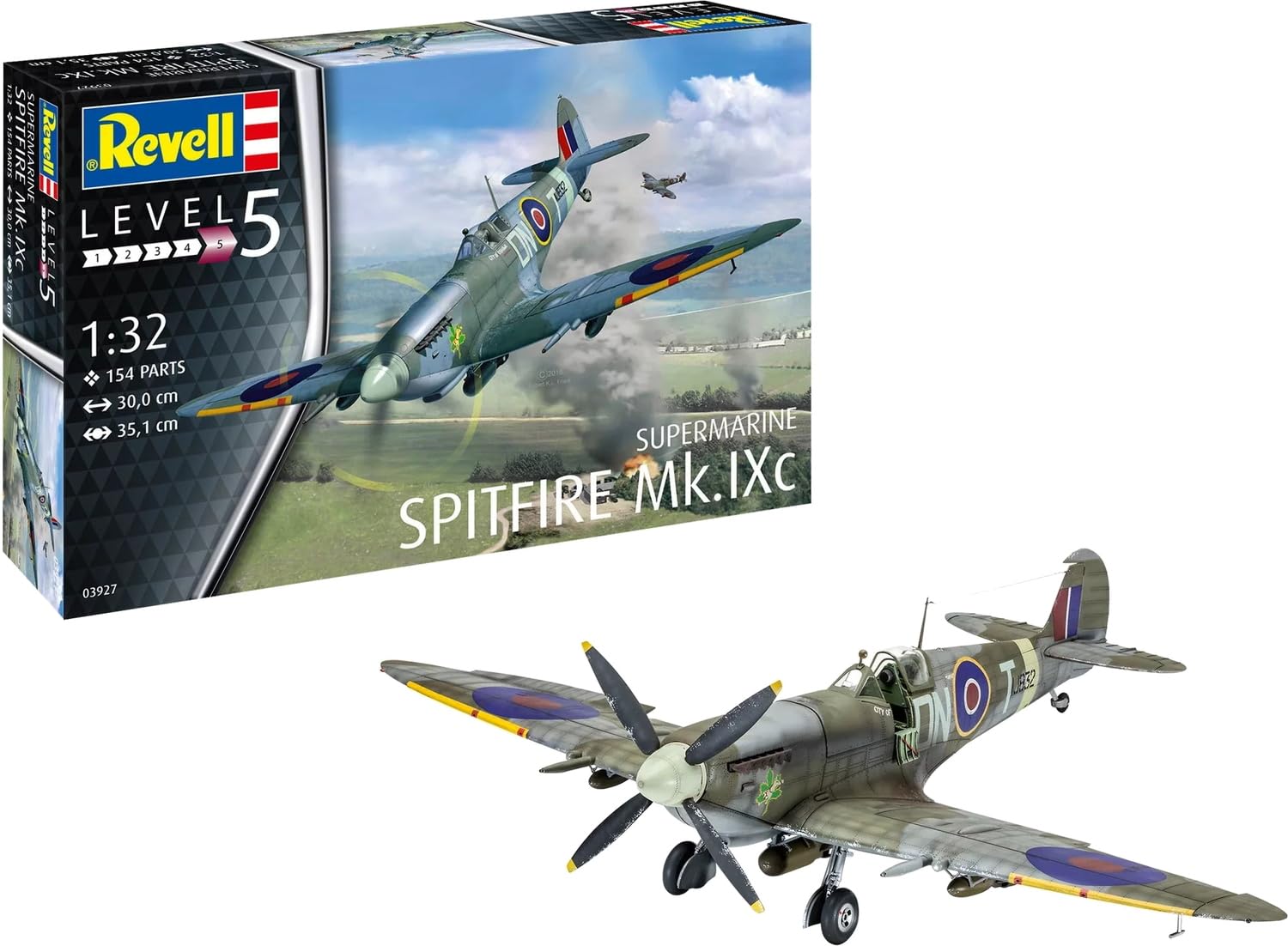 航空機・ヘリコプター Revell Supermarine Spitfire Mk. IXc 1:32 Amazon.com: Revell of Germany Spitfire Mk. IXC Building Kit : Arts