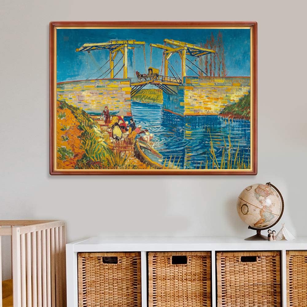 AveJoys Jigsaw Puzzles for Adults 1000 Piece Langlois Bridge at Arles with Women by Vincent van Gogh 27.56 x 19.69 Inch Puzzles for Adults Educational Challenge 1000 Pieces Van Gogh Puzzles - Image 2