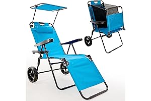 Slsy 2-in-1 Collapsible Beach Wagon and Chair