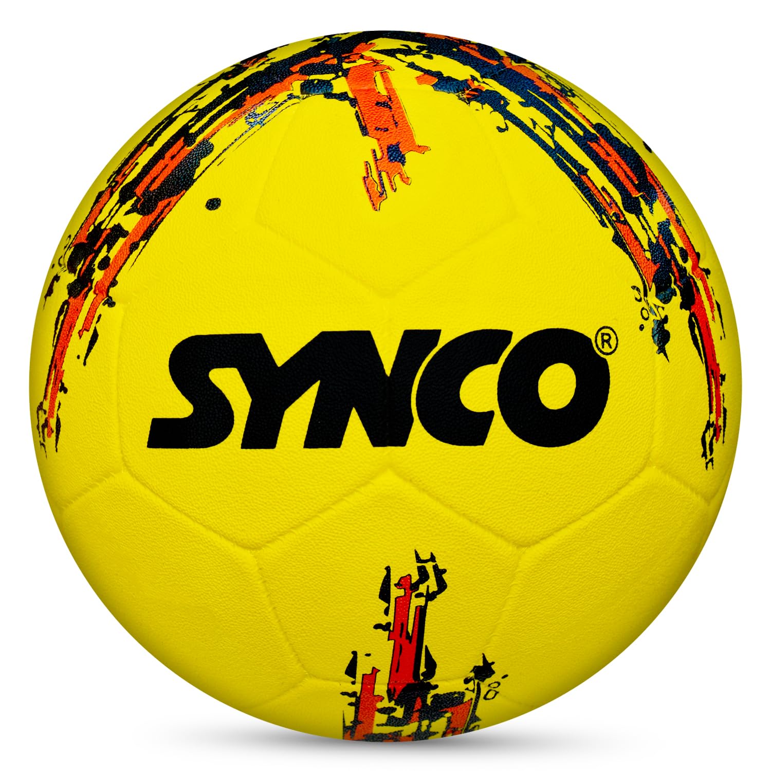 Synco Football Germany | Rubber Moulded | Training Country Ball for Beginners | Suitable for Indoors/Outdoors