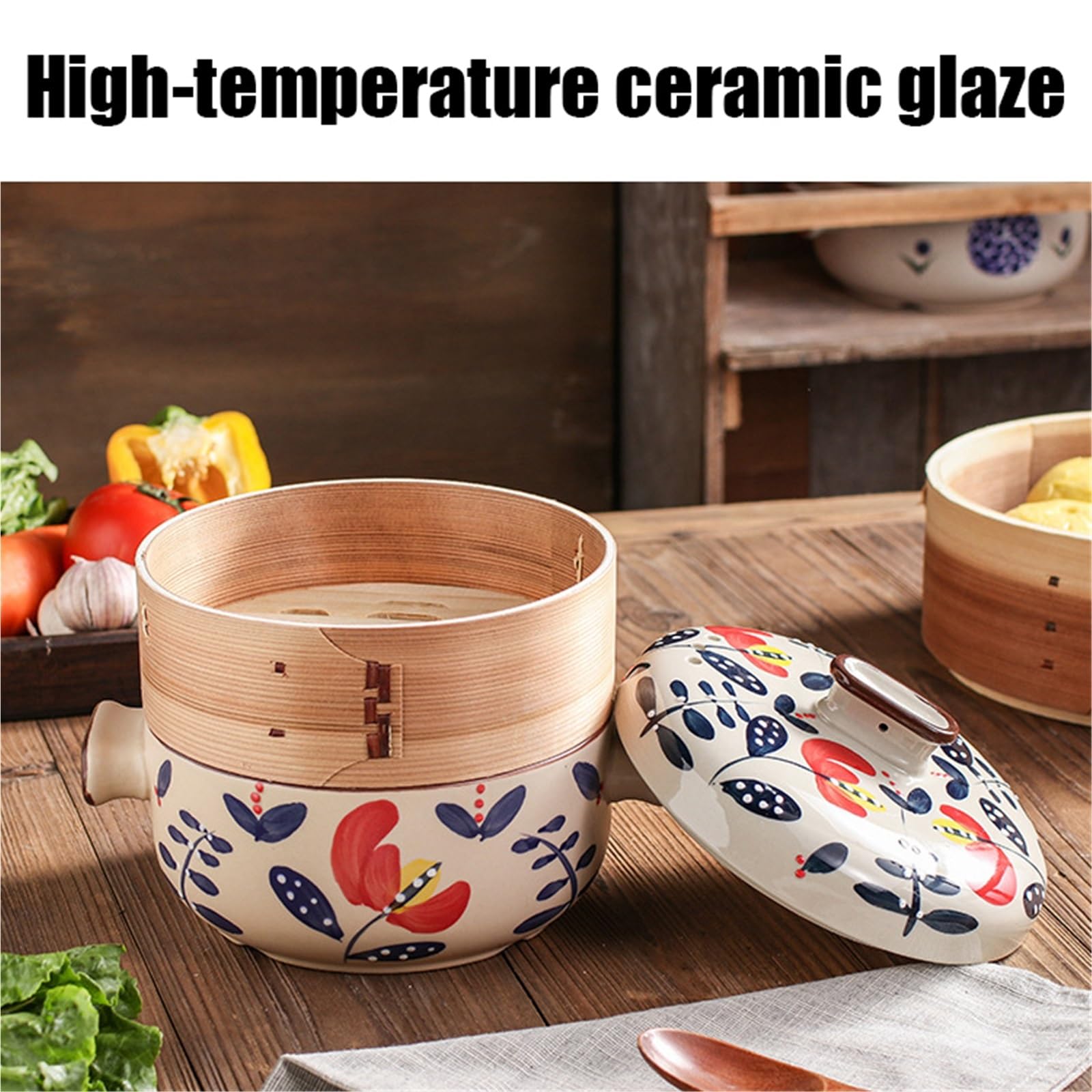 ceramiczny garnek, Odporny Na Wysoką Temperaturę Gulasz I Garnek Do Gotowania Parze, Wielofunkcyjne Naczynia W Kuchni Domowej