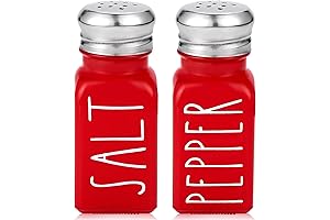 Red Salt and Pepper Shakers Set by Brighter Barns - Vintage Kitchen Decor and Accessories
