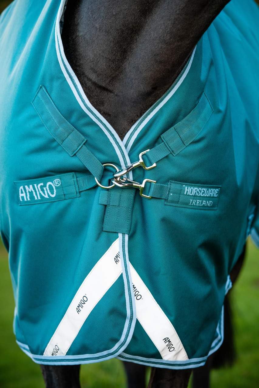 Horseware Amigo Bravo 12 Wug Medium Storm Green Sudadero Caballo Tamaño a elegir (155)