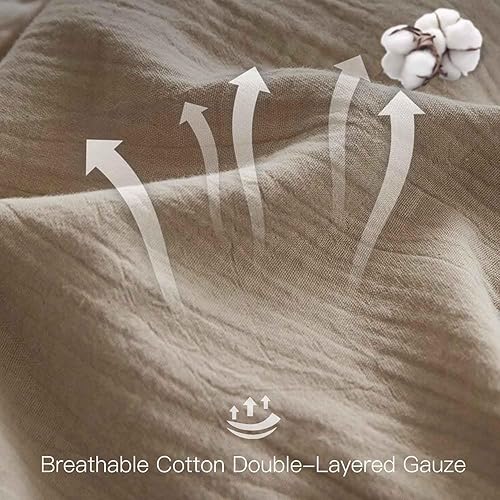 Miniatura 9 de Nanko - Juego de funda de edredón de microfibra de lujo, color blanco, para hombres y mujeres, para camas matrimoniales y queen