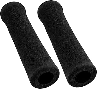 COLLBATH 2 empuñaduras de esponja para bastón de andador, agarre seguro, portátil, plegable, bastones para caminar, para mujer, bastones ajustables para hombres, coches, repuesto de mano, color gris
