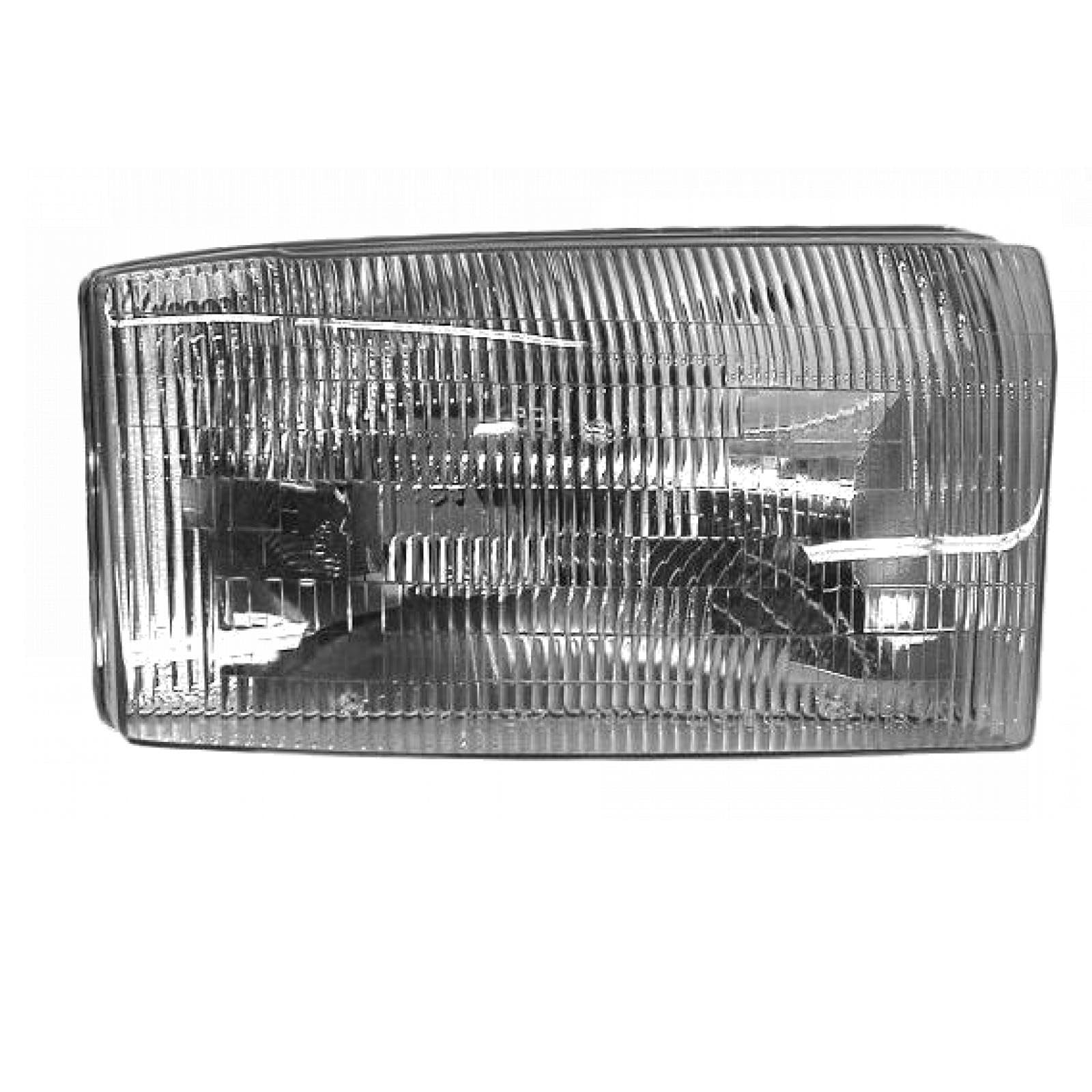 TRQ Passenger Side Headlight Assembly Compatible with 2000-2004 Ford Excursion 1999-2004 F-250/F-350 Super Duty 1999-2003 F-450/F-550 Super Duty FO2503147