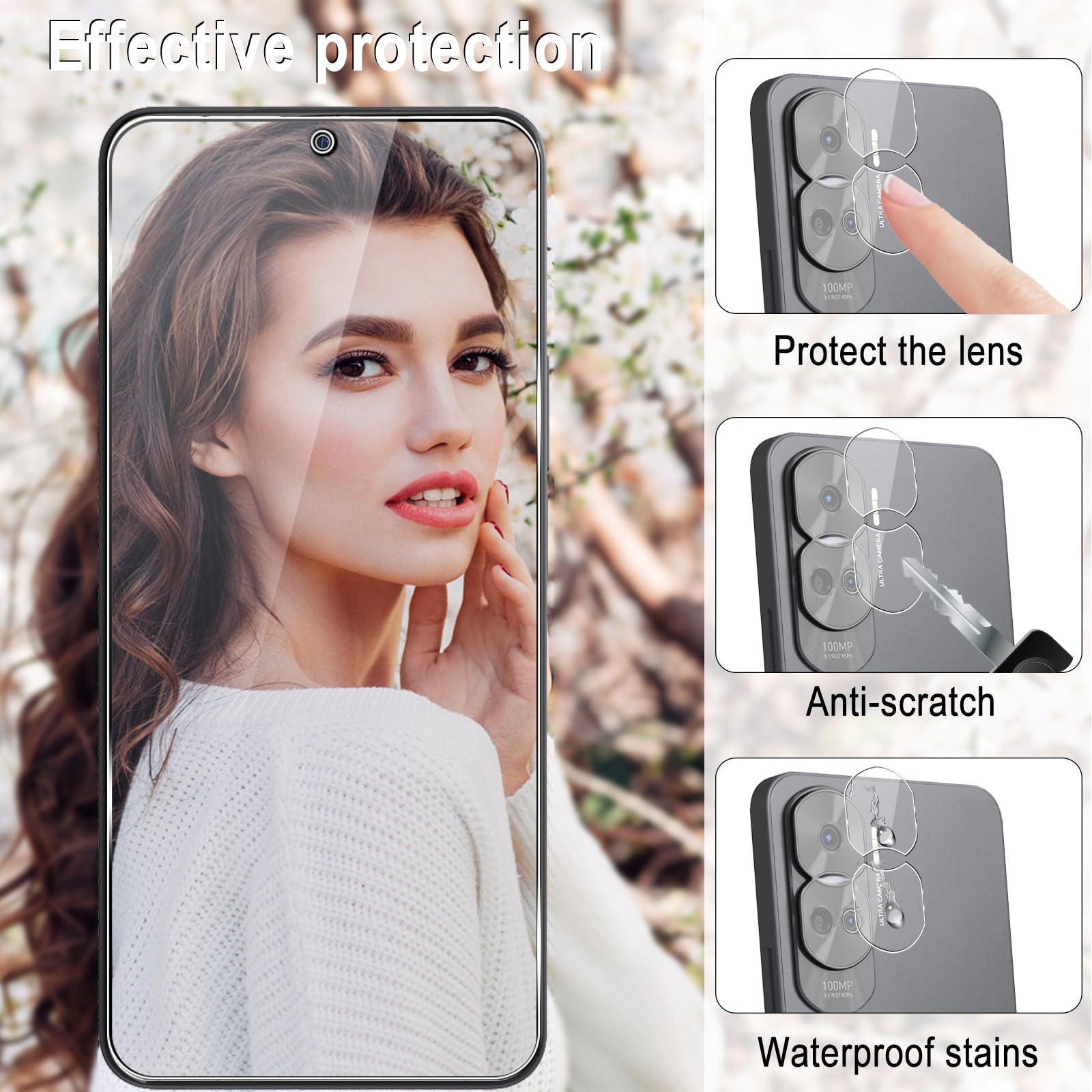 Schermo Realme 8 Vetro Temperato Protezione Fotocamera Per Xiaomi Mi Note 10 Lite - Pellicola 9H, Taglio Laser Schermo Note 9 - Foto 5