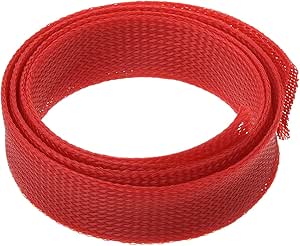 Othmro 1 st Kabel Management Sleeve, Gevlochten Kabel Netjes, Cord Cover Wire Hider, 5 m Kabel Organizers Wire Tidy voor TV/PC USB-kabel, Grijs ( breedte 12 mm