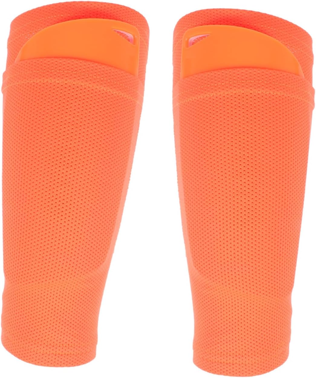 VANZACK 1set Breathable Calf Guards Shin Lightweight Soccer Leg Sleeves for Adults Orange Comfortable Fit for Sports Enthusiasts Reduces Friction and Provides Support