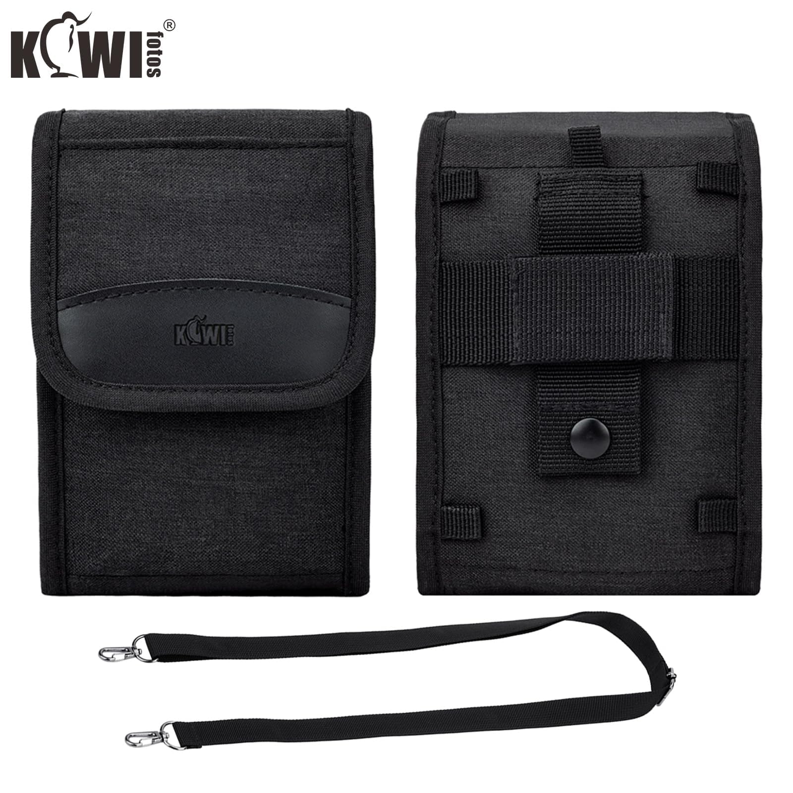 KIWIFOTOS Sacoche de Voyage compacte pour Appareil Photo numérique Leica SOFORT 2, Fuji XE5 X100VI X100V X100, Alpha A6700 A6600 A6000 avec Objectif 16-50 mm, Z30/Z50 avec Objectif 16-50 mm (Noir)