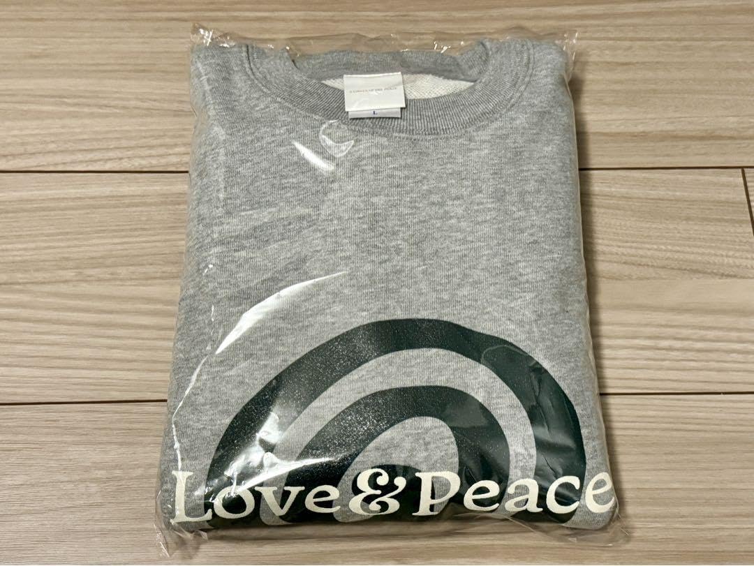 トップス a circle of the peace Love&Peace Crew XL Amazon.co.jp: a circle of the peace Love&Peace Crew