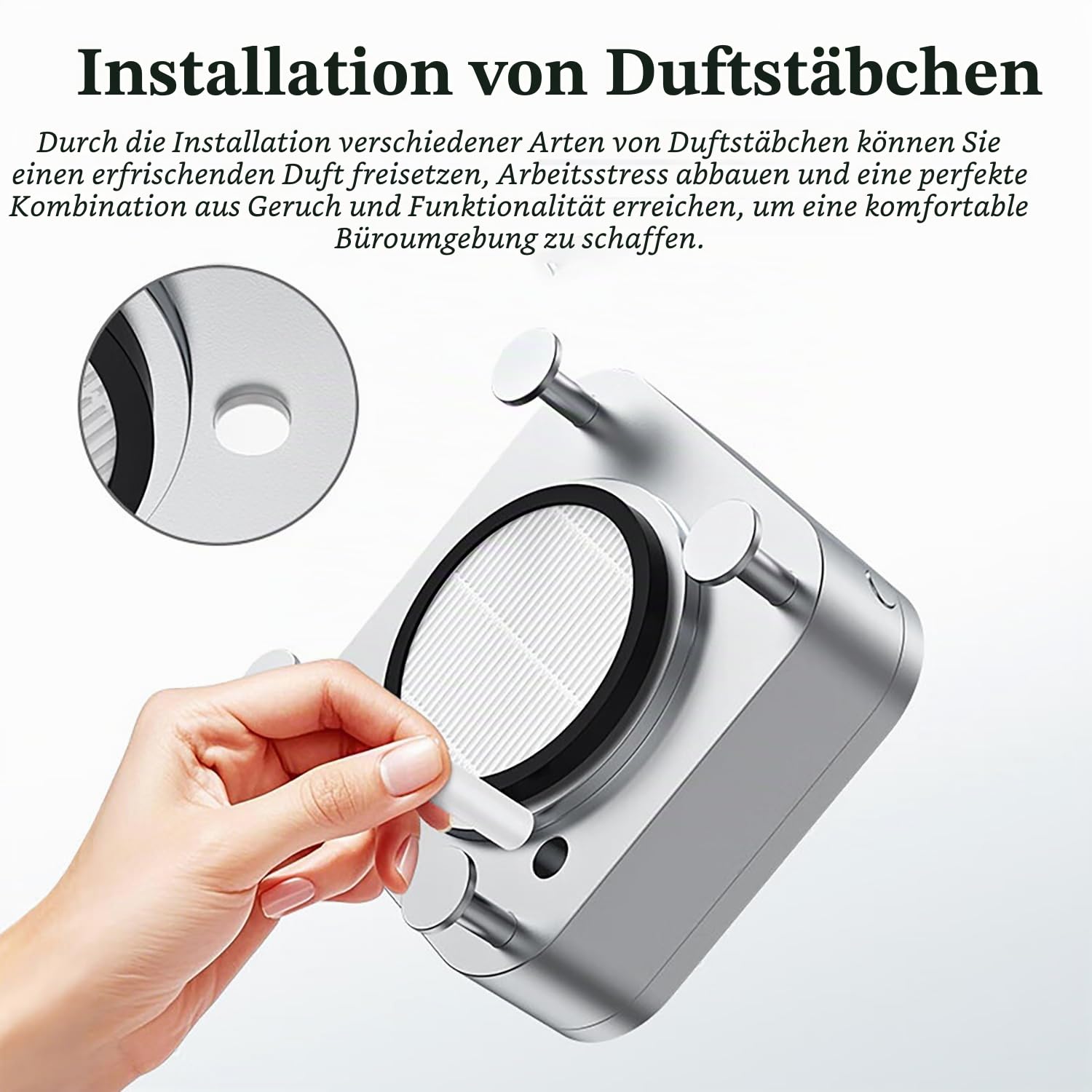 Aluminium-Desktop-Ständer für Apple Mac Mini M4/M4 Pro (2024) – Dual-Lüfter-Kühlständer, offenes Design mit Zugang an der Unterseite und Luftfilter, 3-Gang-Smart-Kühlung