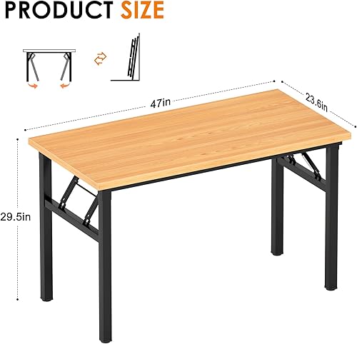 Miniatura 3 de Need AC5BB12060 - Escritorio plegable, resistente y robusto para computadora, espacio de estudio, oficina en casa o espacio de costura, no requiere