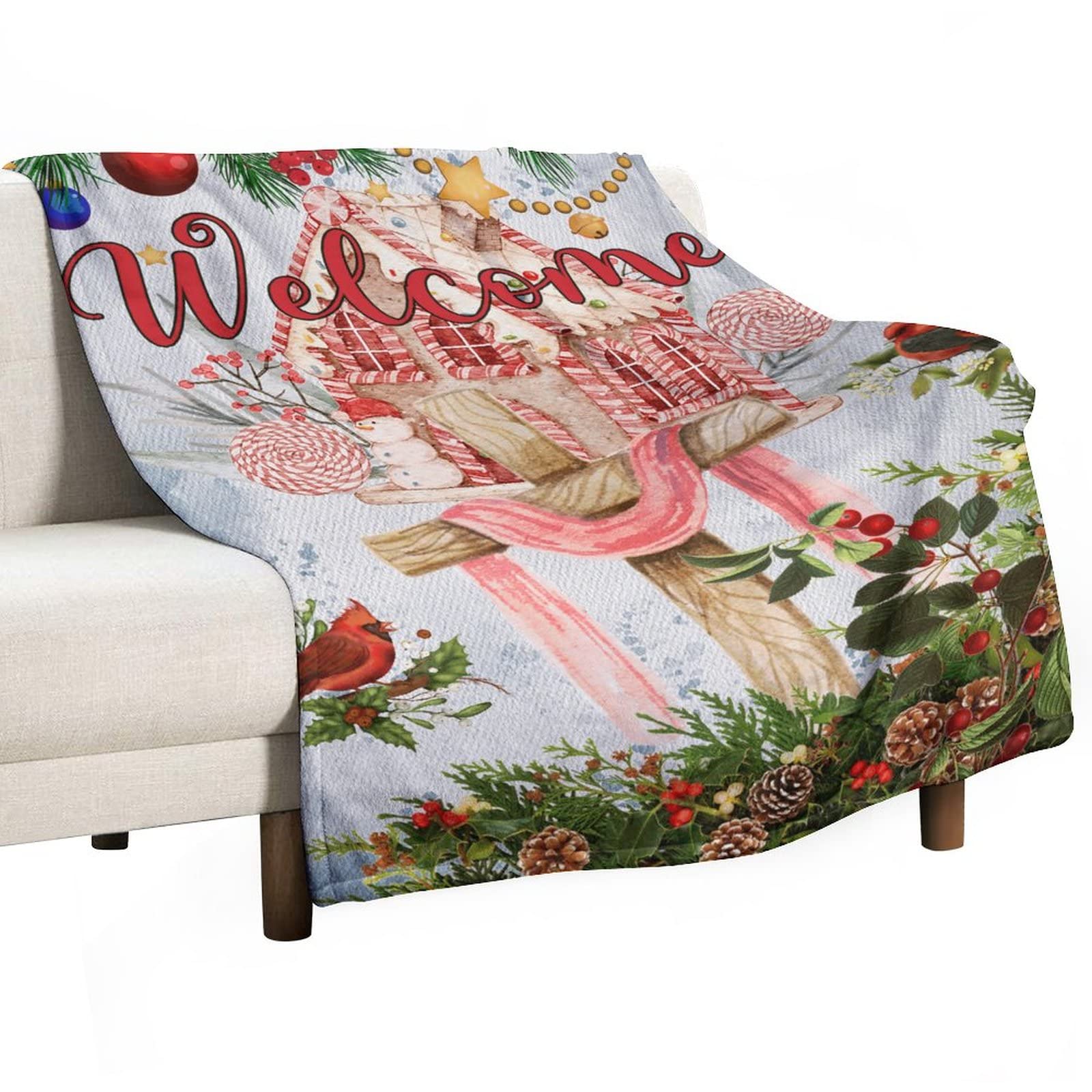 Couverture duveteuse Jésus et croix en microfibre premium double face pour lit et canapé