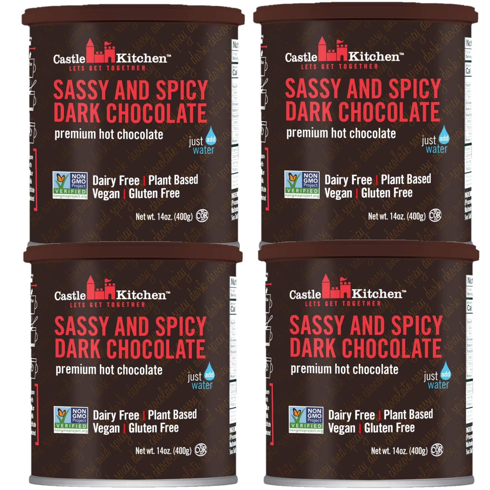 Amazon.com : Castle Kitchen Spicy Dark Hot Chocolate Mix (56 oz 4