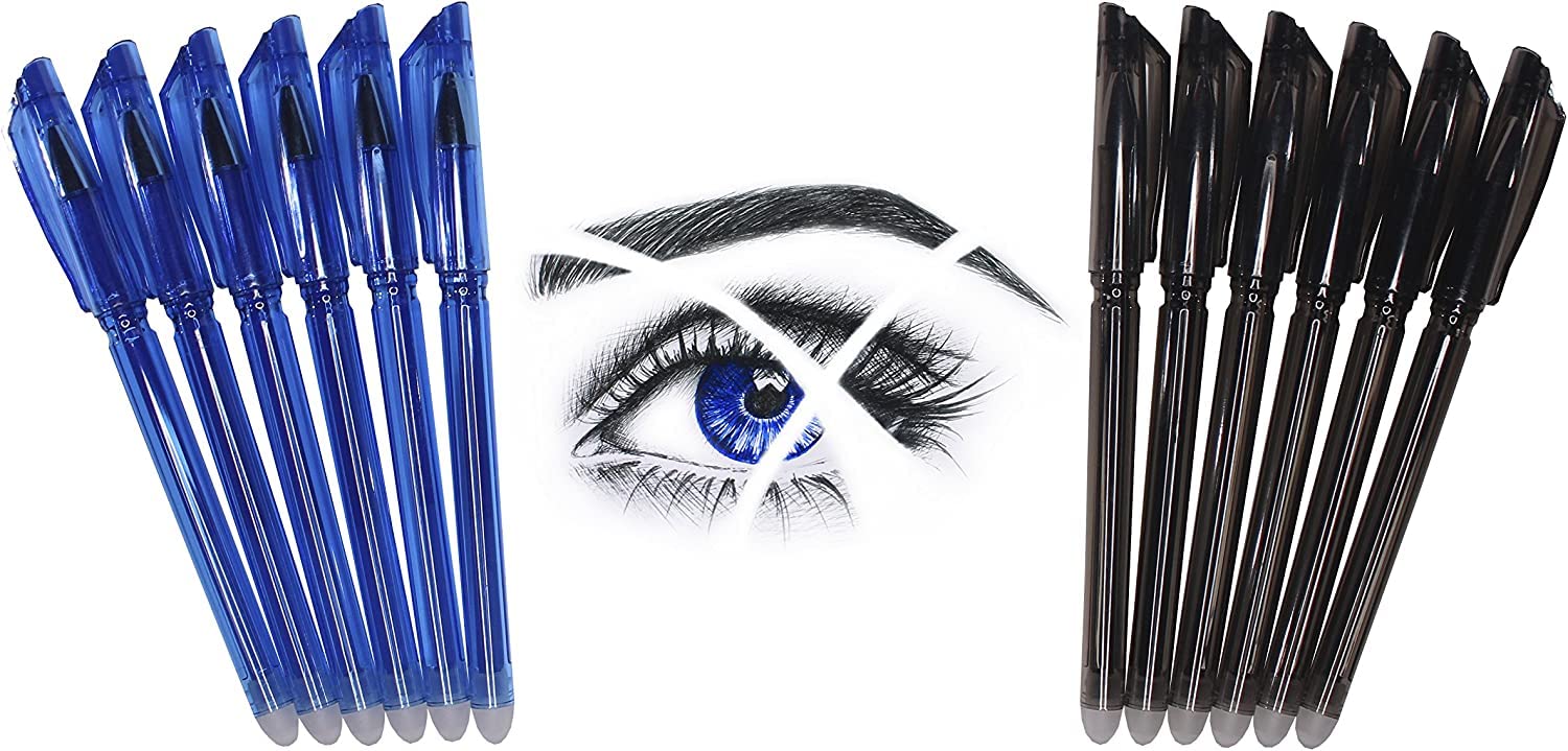 like it Erasable Gel Pens Value Pack of 6 Black & 6 Blue Pens with