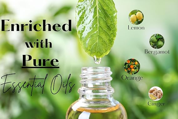 Organic Poke Root Castor Oil | Vegan Lymphatic Support | Cysts, Boils, Fibroids, Swollen Lymph Nodes, Breast & Joint | Natural Deep Tissue Massage | Made in The USA (1oz, Citrus Spark)