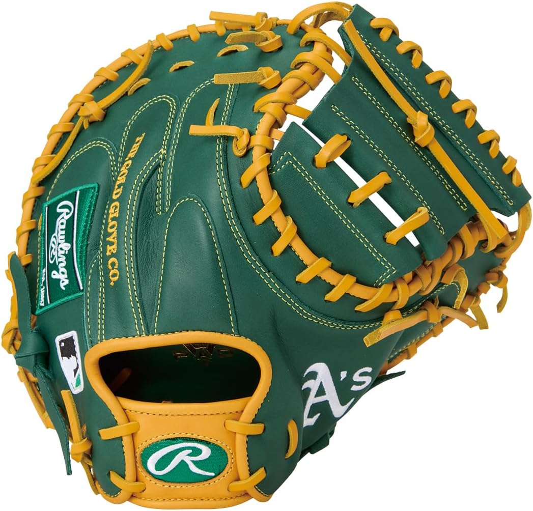 Rawlings Baseball Glove Soft Adult Hyper TECH MLB Team GR5HTM2AC Athletics [Catcher] Size 33 *Right Throw (Left Handed)