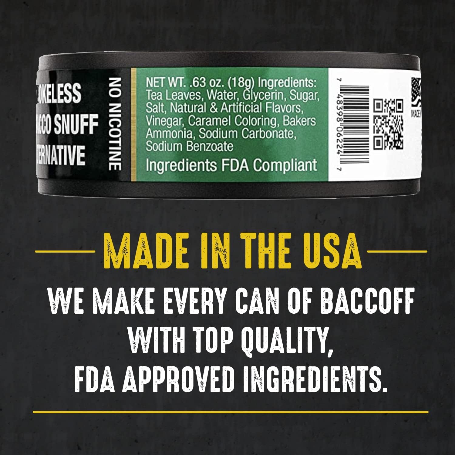 BaccOff, Gen II Wintergreen Pouches, (1 Can)