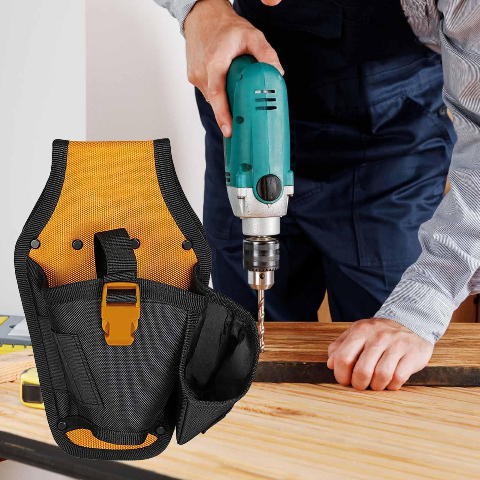 Sac Ceinture pour Perceuse électrique, Sac à Outils Oxford, Support de Perceuse Pratique, Sac Ceinture pour Outils de Quincaillerie, avec Ceinture